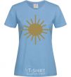 Women's T-shirt Sunshine sky-blue фото