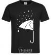 Men's T-Shirt Umbrella man black фото