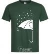 Men's T-Shirt Umbrella man bottle-green фото