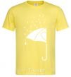 Men's T-Shirt Umbrella man cornsilk фото