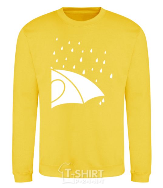 Sweatshirt Umbrella woman yellow фото