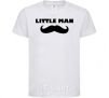 Kids T-shirt Little man mustache White фото