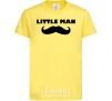 Kids T-shirt Little man mustache cornsilk фото