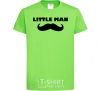 Kids T-shirt Little man mustache orchid-green фото