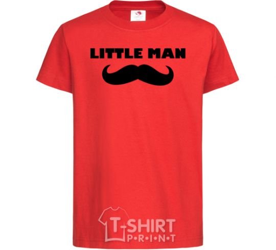 Kids T-shirt Little man mustache red фото