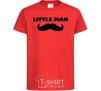 Kids T-shirt Little man mustache red фото