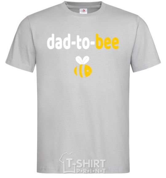 Мужская футболка Dad to bee Серый фото