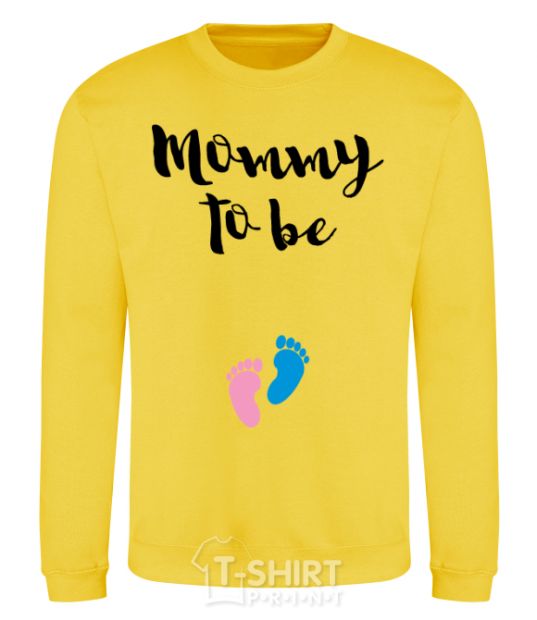 Sweatshirt Mommy to be legs yellow фото