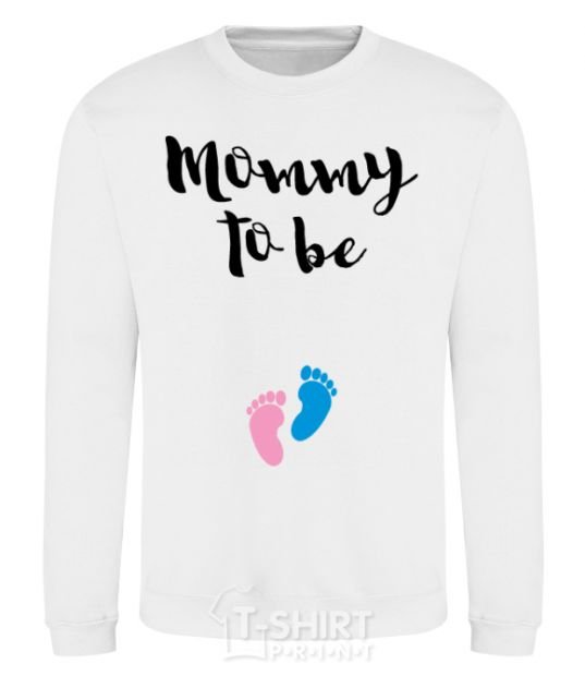 Sweatshirt Mommy to be legs White фото