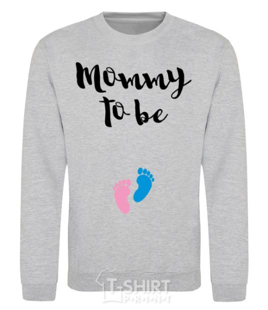 Sweatshirt Mommy to be legs sport-grey фото