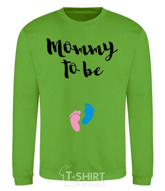 Sweatshirt Mommy to be legs orchid-green фото