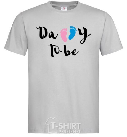 Men's T-Shirt Daddy to be legs grey фото