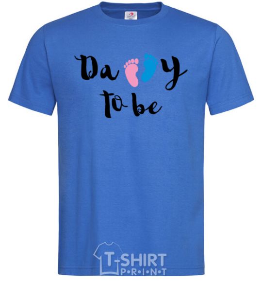 Men's T-Shirt Daddy to be legs royal-blue фото