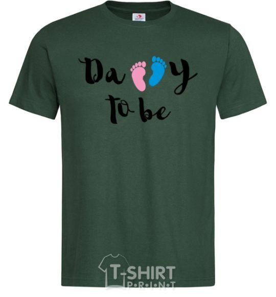 Men's T-Shirt Daddy to be legs bottle-green фото