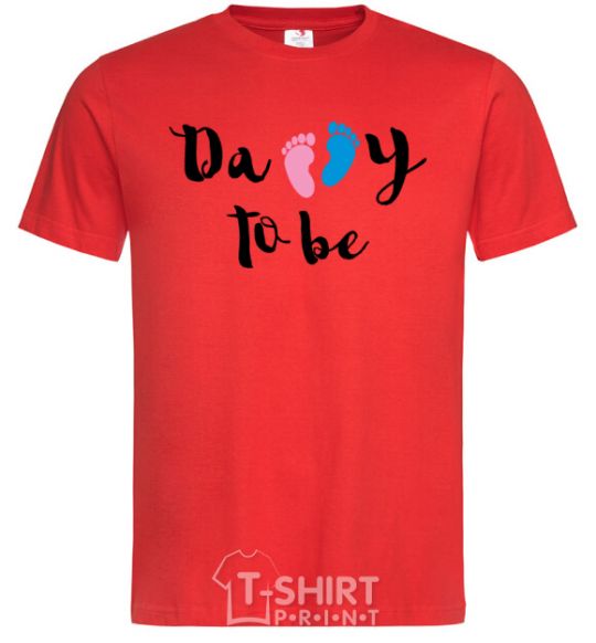 Men's T-Shirt Daddy to be legs red фото