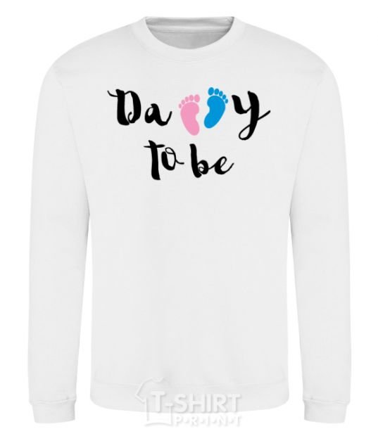 Sweatshirt Daddy to be legs White фото