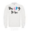 Sweatshirt Daddy to be legs White фото