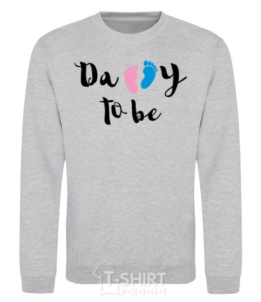 Sweatshirt Daddy to be legs sport-grey фото