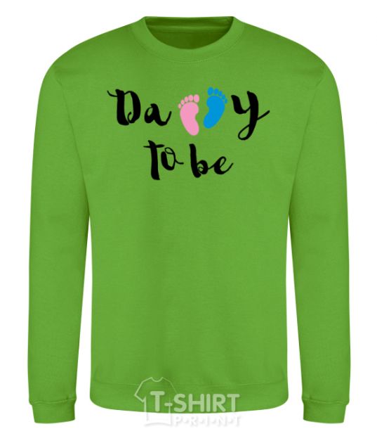 Sweatshirt Daddy to be legs orchid-green фото