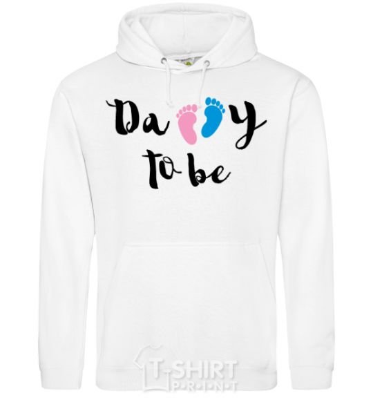 Men`s hoodie Daddy to be legs White фото