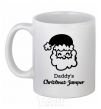 Ceramic mug Daddy's christmas jumper White фото