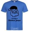 Men's T-Shirt Daddy's christmas jumper royal-blue фото