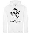 Men`s hoodie Son's christmas jumper White фото