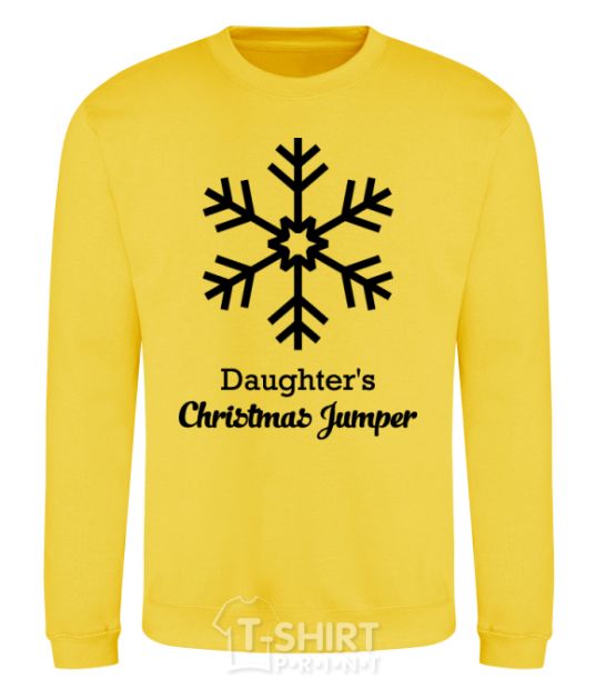 Sweatshirt Daughter's christmas jumper yellow фото