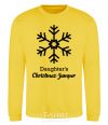 Sweatshirt Daughter's christmas jumper yellow фото