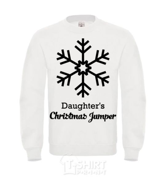 Sweatshirt Daughter's christmas jumper White фото