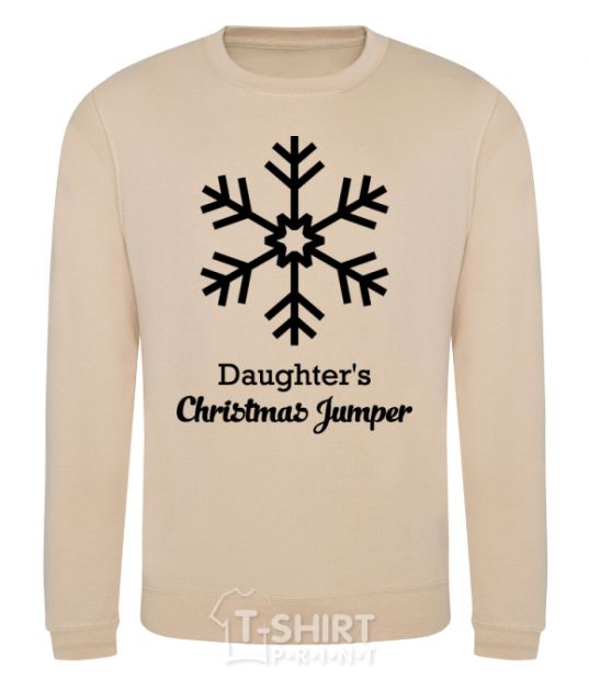 Sweatshirt Daughter's christmas jumper sand фото