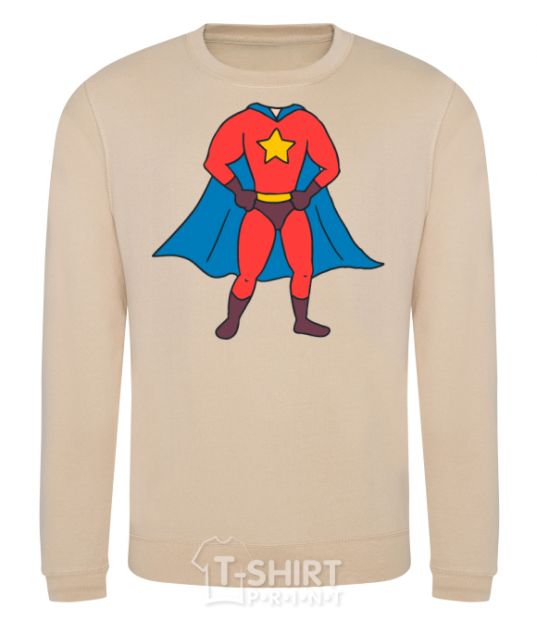 Sweatshirt Super dad costume sand фото