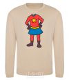 Sweatshirt Super daughter costume sand фото