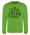 Sweatshirt Mom wife boss orchid-green фото