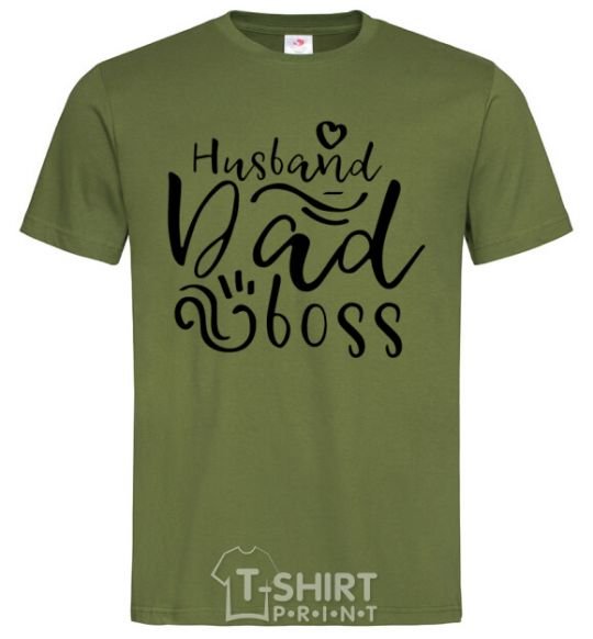 Men's T-Shirt Husband dad boss millennial-khaki фото