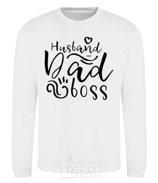 Sweatshirt Husband dad boss White фото