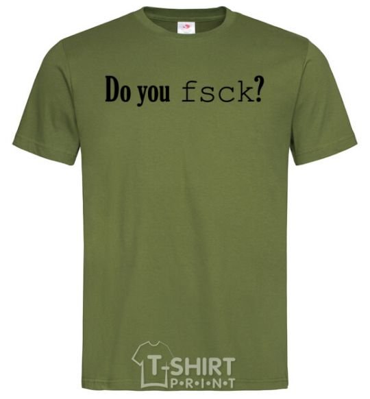 Men's T-Shirt Do you fsck? millennial-khaki фото