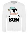 Sweatshirt Winter family son White фото