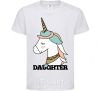 Kids T-shirt Winter family daughter White фото