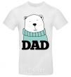 Men's T-Shirt Winter family dad White фото