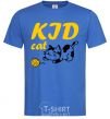Men's T-Shirt Kid cat royal-blue фото