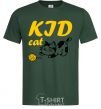Men's T-Shirt Kid cat bottle-green фото