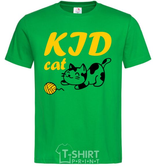 Men's T-Shirt Kid cat kelly-green фото