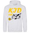 Men`s hoodie Kid cat sport-grey фото