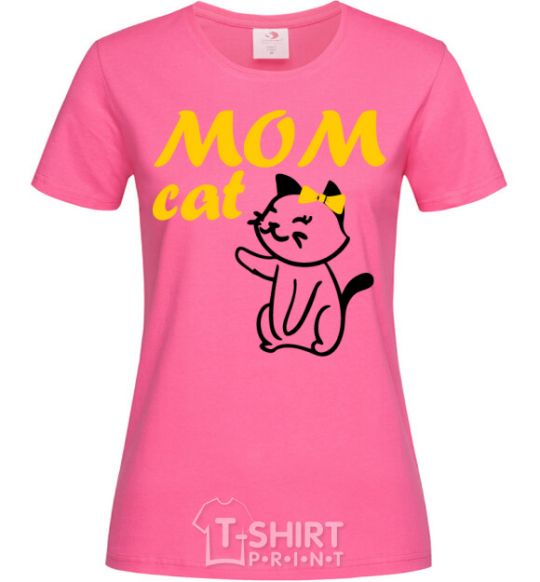 Women's T-shirt Mom cat heliconia фото