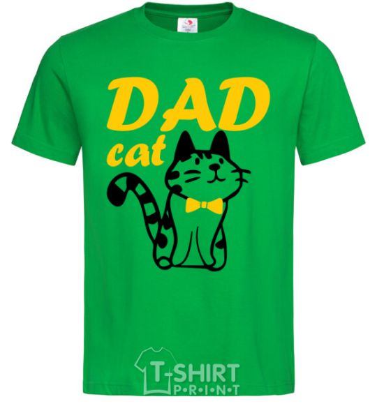 Men's T-Shirt Dad cat kelly-green фото