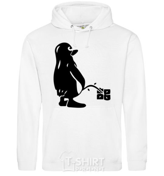 Men`s hoodie Linux White фото