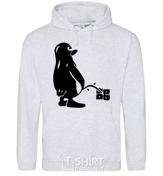 Men`s hoodie Linux sport-grey фото