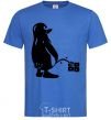 Мужская футболка Linux Ярко-синий фото