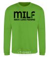 Sweatshirt Man i love fishing orchid-green фото